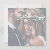 Faire-part Changement de plans Mariage reporté Photo de l'évé (Dos)