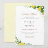 Faire-part Changement de plans report d'invitation de mariage (Devant / Derrière)