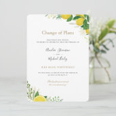 Faire-part Changement de plans report d'invitation de mariage (Debout devant)