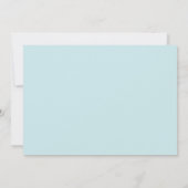 Faire-part Changement de plans Report Mariage bleu de mer (Dos)