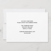 Faire-part Changer d'adresse d'accueil Changer d'adresse d'ac (Dos)