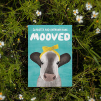 Changer d'adresse sur le thème de la vache mignonn