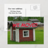 Faire-part Changer Drôle D'Adresse Carte Postale (Devant / Derrière)