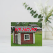 Faire-part Changer Drôle D'Adresse Carte Postale (Debout devant)