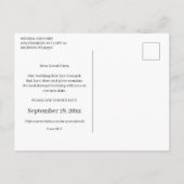 Faire-part Changer la date Calligraphie moderne Carte postale (Dos)
