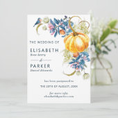 Faire-part Changer la date de mariage d'automne (Debout devant)