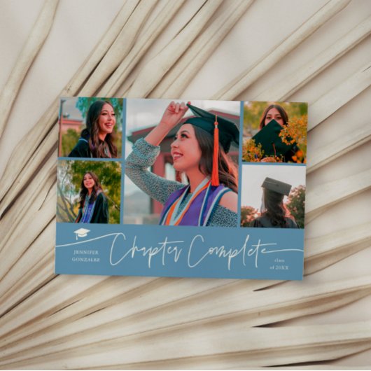 Faire-part Chapter Complete Denim Blue Grad Multi Photo