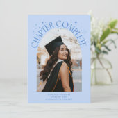 Faire-part Chapter Complete Icy Blue Arch Frame Photo Grad (Debout devant)