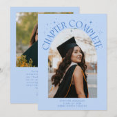 Faire-part Chapter Complete Icy Blue Arch Frame Photo Grad (Devant / Derrière)