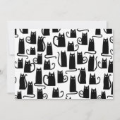 Faire-part Chat noir Déménager Nouvelle maison (Dos)