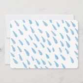 Faire-part Chaussures bébé mignonnes bientôt bleu Grossesse (Dos)