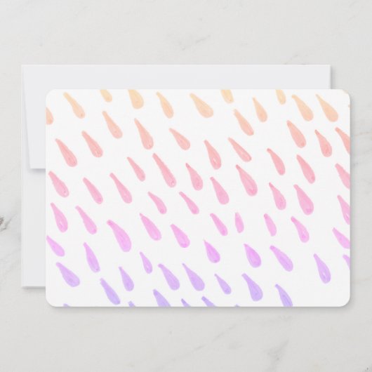 Faire-part Chaussures pour bébé mignonne bientôt rose Grosses (Dos)