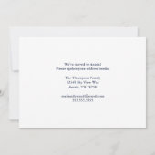 Faire-part Cher Nouvelle adresse d'accueil Changer de porte T (Dos)