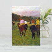 Faire-part Chevaux de course Edgar Degas à Longchamp (Debout devant)