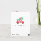 Faire-part Chic Christmas Tree a une nouvelle adresse de domi (Dos)