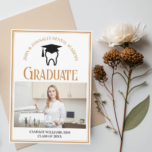Faire-part Chic Dental School Photo Custom Graduation
