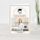 Faire-part Chic Dental School Photo Folduation Graduation (Devant)