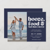 Faire-part Chic Funny Mariage Photo Enregistrer la date (Devant / Derrière)