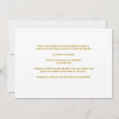 Faire-part Chic Gold Law School Graduation Photo (Dos)