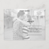 Faire-part Chic Gold Script Enregistrer la carte postale Date (Dos)