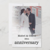 Faire-part chic moderne pour anniversaire de maria (Dos)