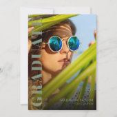 Faire-part Chic moderne Sage Green et Gold Photo Graduation (Devant)