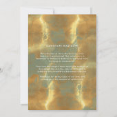 Faire-part Chic moderne Sage Green et Gold Photo Graduation (Dos)