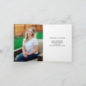 Faire-part Chic Photo de Diplômé(e) Senior Pliée Diplômé(e) (Intérieur)