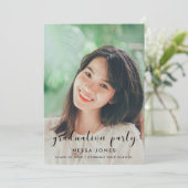 Faire-part Chic Photo de l'invitation de la fête de remise de (Debout devant)