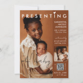 Faire-part Chic Photo Magazine Couverture bébé naissance (Devant)