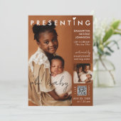 Faire-part Chic Photo Magazine Couverture bébé naissance (Debout devant)