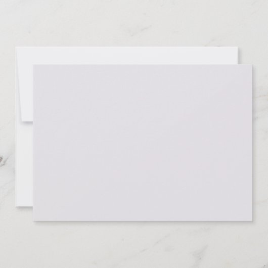 Faire-part Chic Smoky Purple Monogramme Mariage Postponton (Dos)