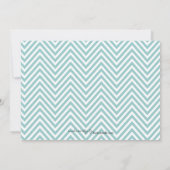 Faire-part chic Teal d'obtention du diplôme de (Dos)