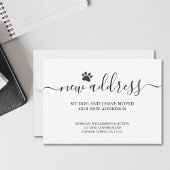 Faire-part Chien qui déménage