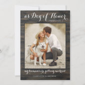 Faire-part Chien rustique de témoin de mariage de compagnie P (Devant)