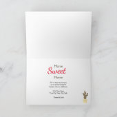 Faire-part Christmas Cactus mignon Red Moving Nouvelle adress (Intérieur)