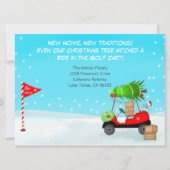 Faire-part Christmas Golf Cart With Moving Boxes Golf (Devant)