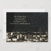 Faire-part Ciel de New York/tours jumelles/annonce mobile (Dos)