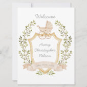 Faire-part Cimetière de transport pour bébés | Symbole hospit (Devant)