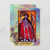 FAIRE-PART CIOTES DES OMBRES PERDUES / LA MORT (Devant / Derrière)