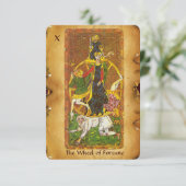 FAIRE-PART CIOTS DE RENAISSANCE ANTIQUE 10/LA ROUE DE FORTUNE (Debout devant)