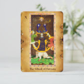 FAIRE-PART CIOTS DE RENAISSANCE ANTIQUE 10/LA ROUE DE FORTUNE (Debout devant)