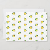 Faire-part Citron Notre photo principale Squeeze Naissance (Dos)