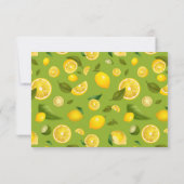 Faire-part Citron Variété 8 (Dos)