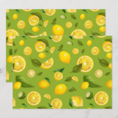 Faire-part Citron Variété 8 (Devant / Derrière)