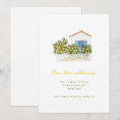 Faire-part Citronniers et déménagement (Devant / Derrière)