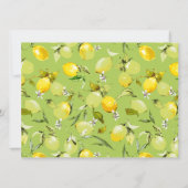 Faire-part citrons aquarelle 22 (Dos)