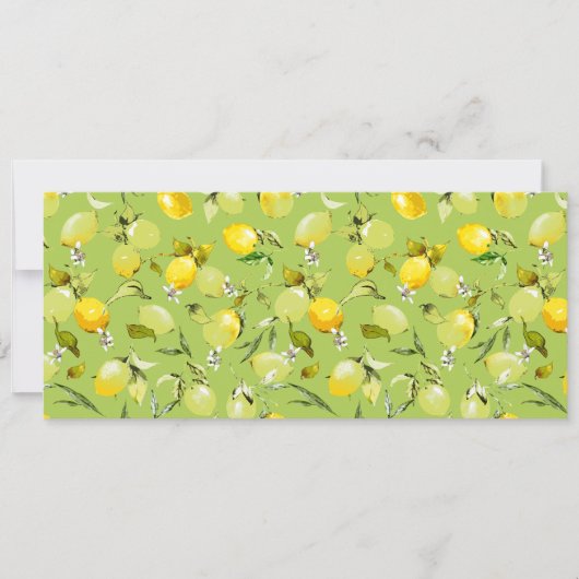 Faire-part citrons aquarelle 22 (Devant)