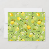Faire-part citrons aquarelle 22 (Devant)