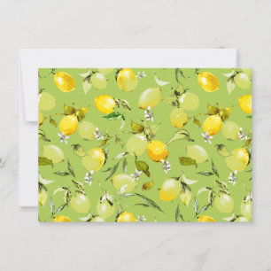 Faire-part citrons aquarelle 22